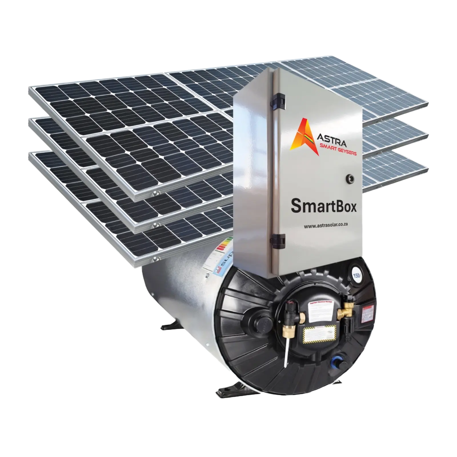Astra Smart Geyser SmartBox with solar panels